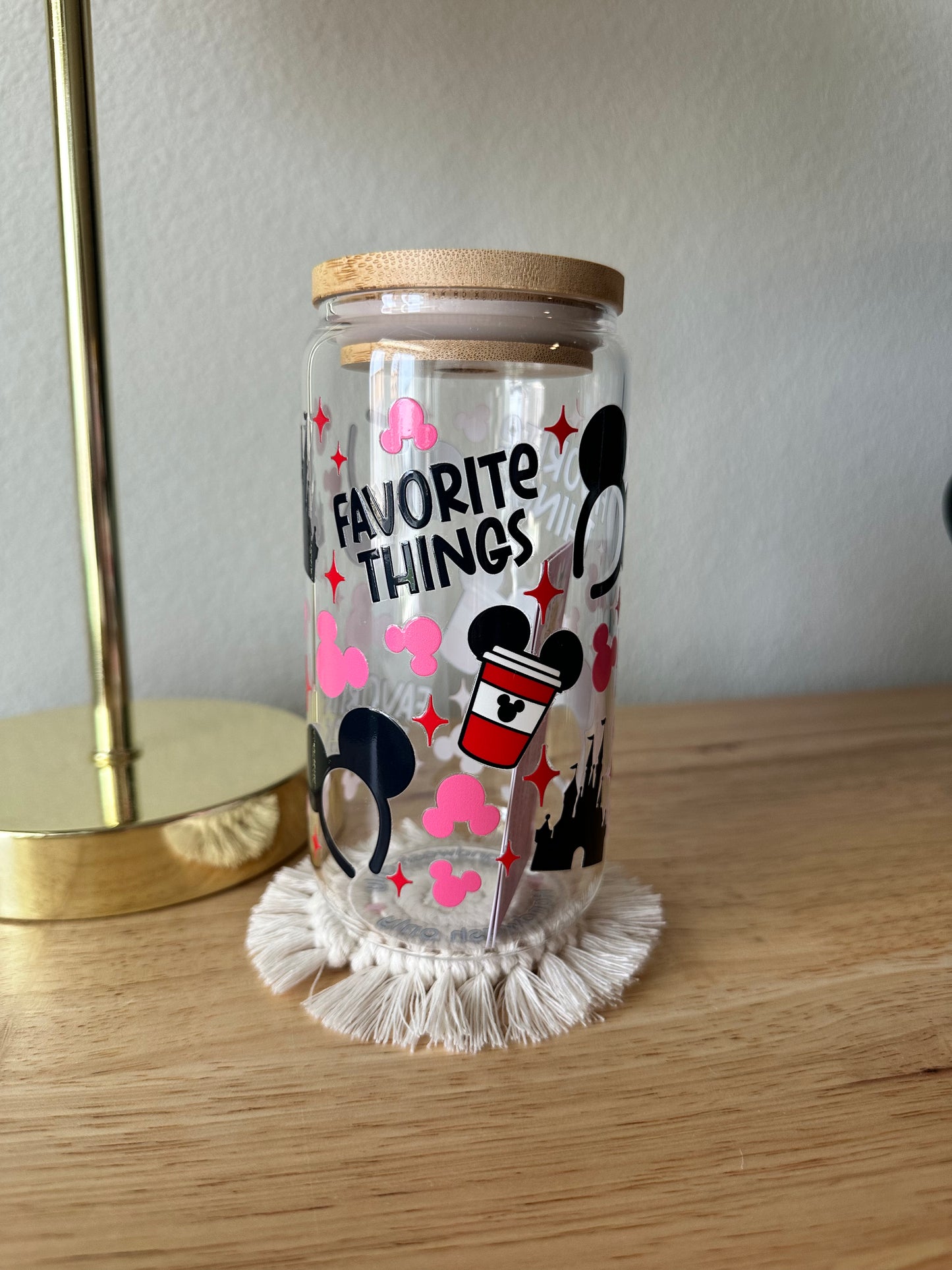 Glass Favorite Things Mickey Cup (RTS)