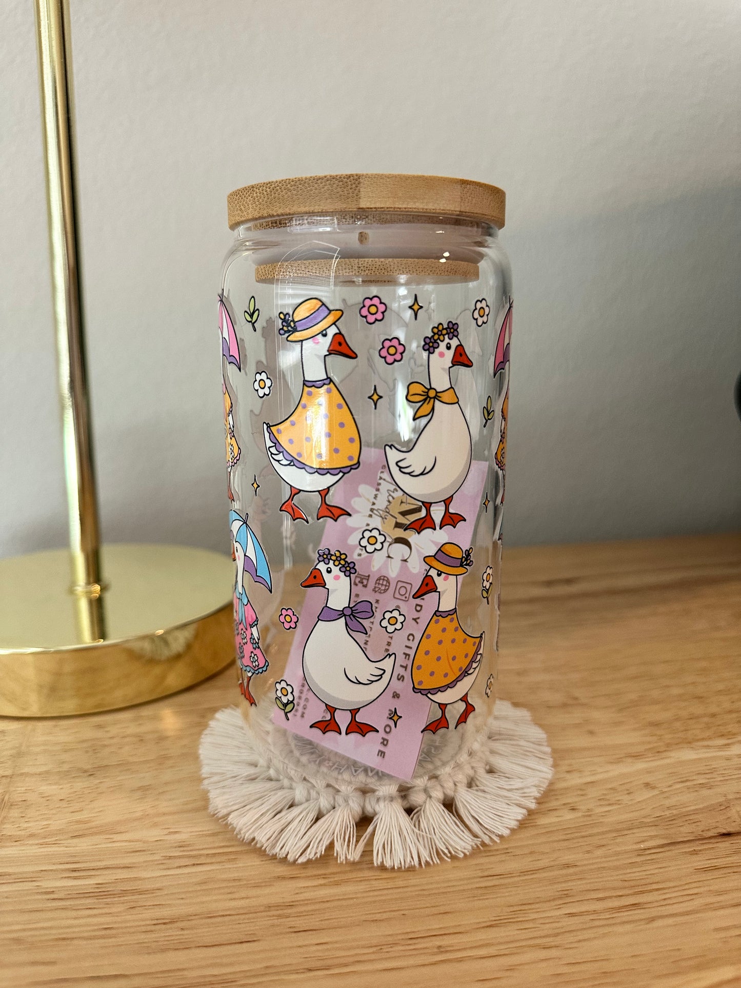 Glass Cottage Geese Cup (RTS)