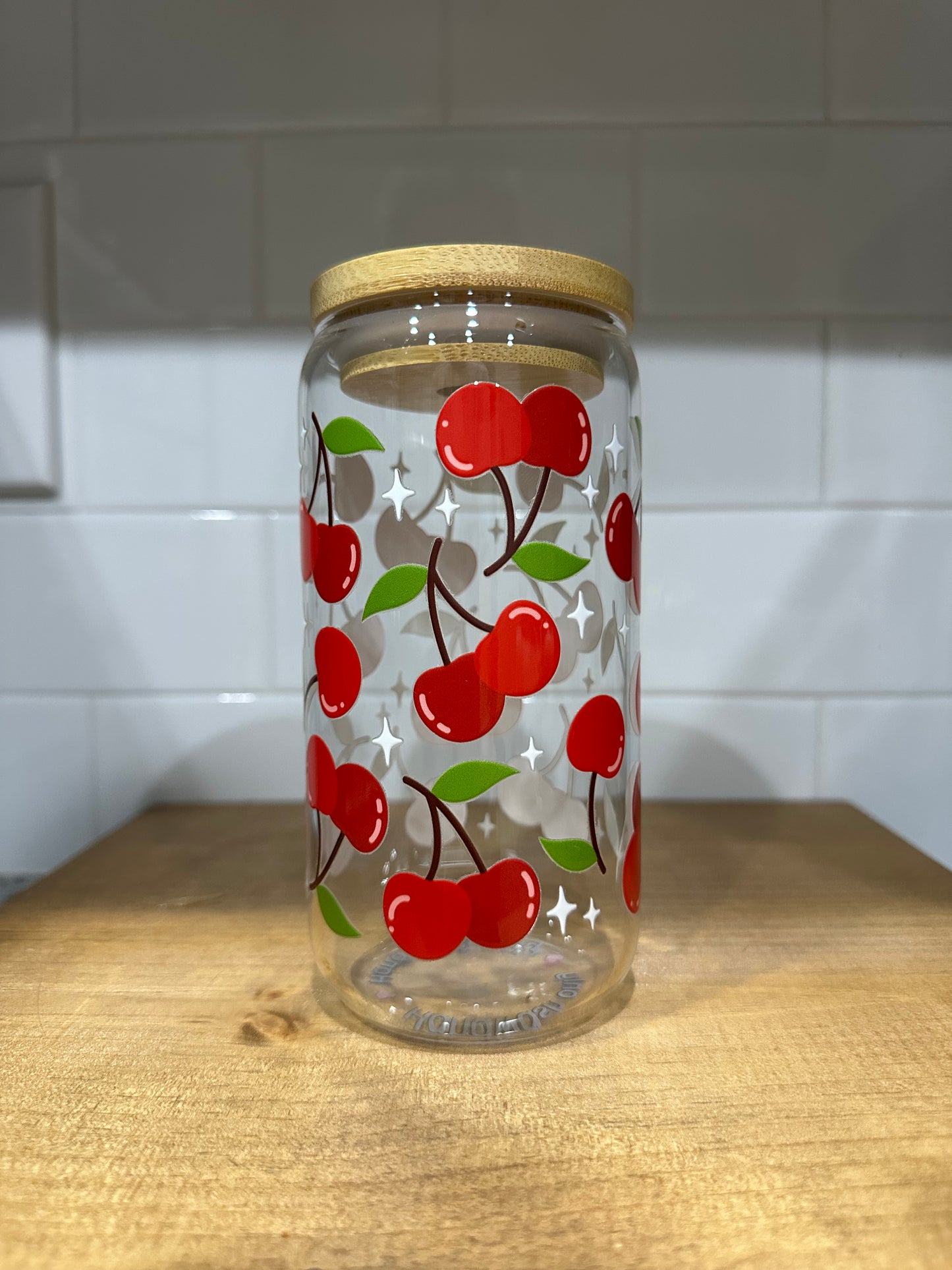 Cherries Glass