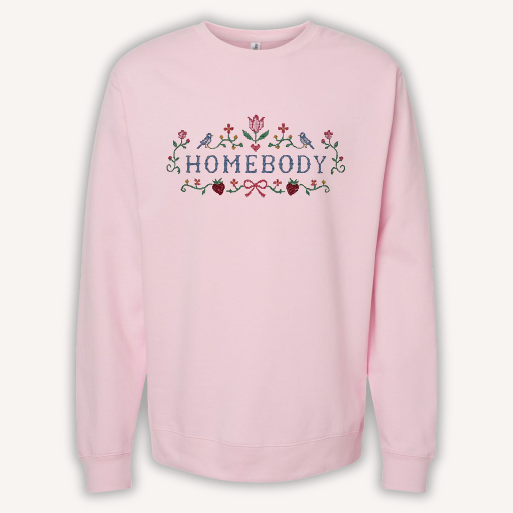 Homebody Cross-stitch Sweatshirt
