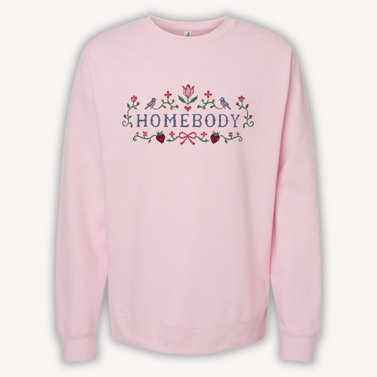 Homebody Cross-stitch Sweatshirt