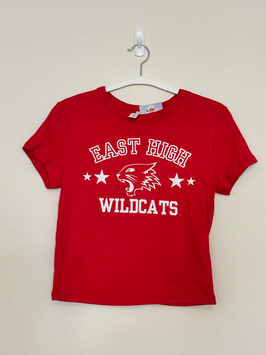 East High Wildcats Baby Tee (RTS)