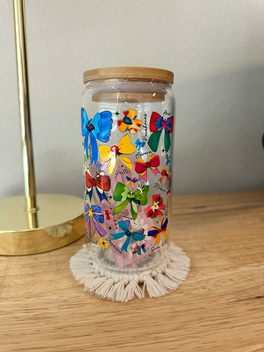 Glass Princess Bows Cup (RTS)