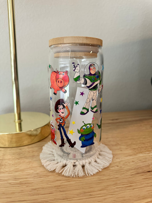 Glass Toy Story Characters Cup (RTS)