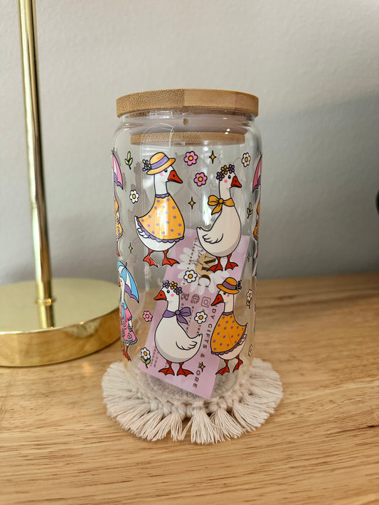 Glass Cottage Geese Cup (RTS)
