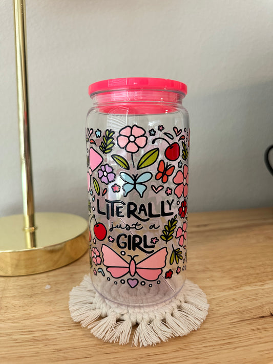 Plastic Literally Just a Girl Cup (RTS)