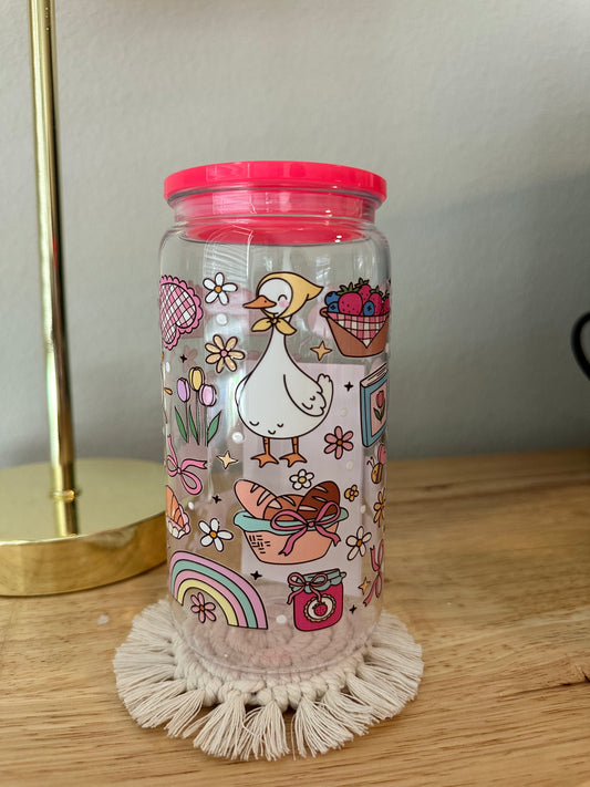 Plastic Cute Goose Cup (RTS)