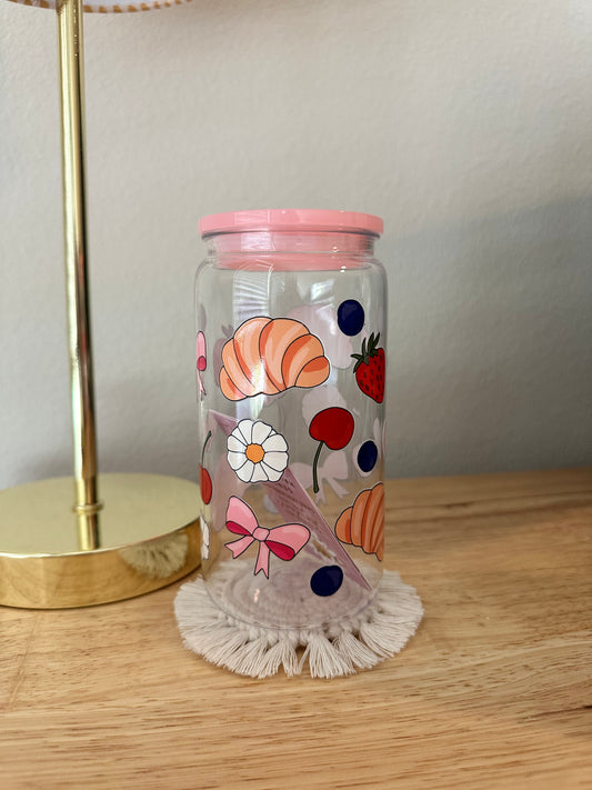 Plastic Cute Croissant Cup (RTS)