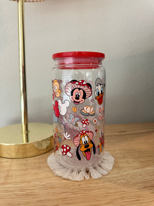 Plastic Mushroom Mickey Friends Cup (RTS)
