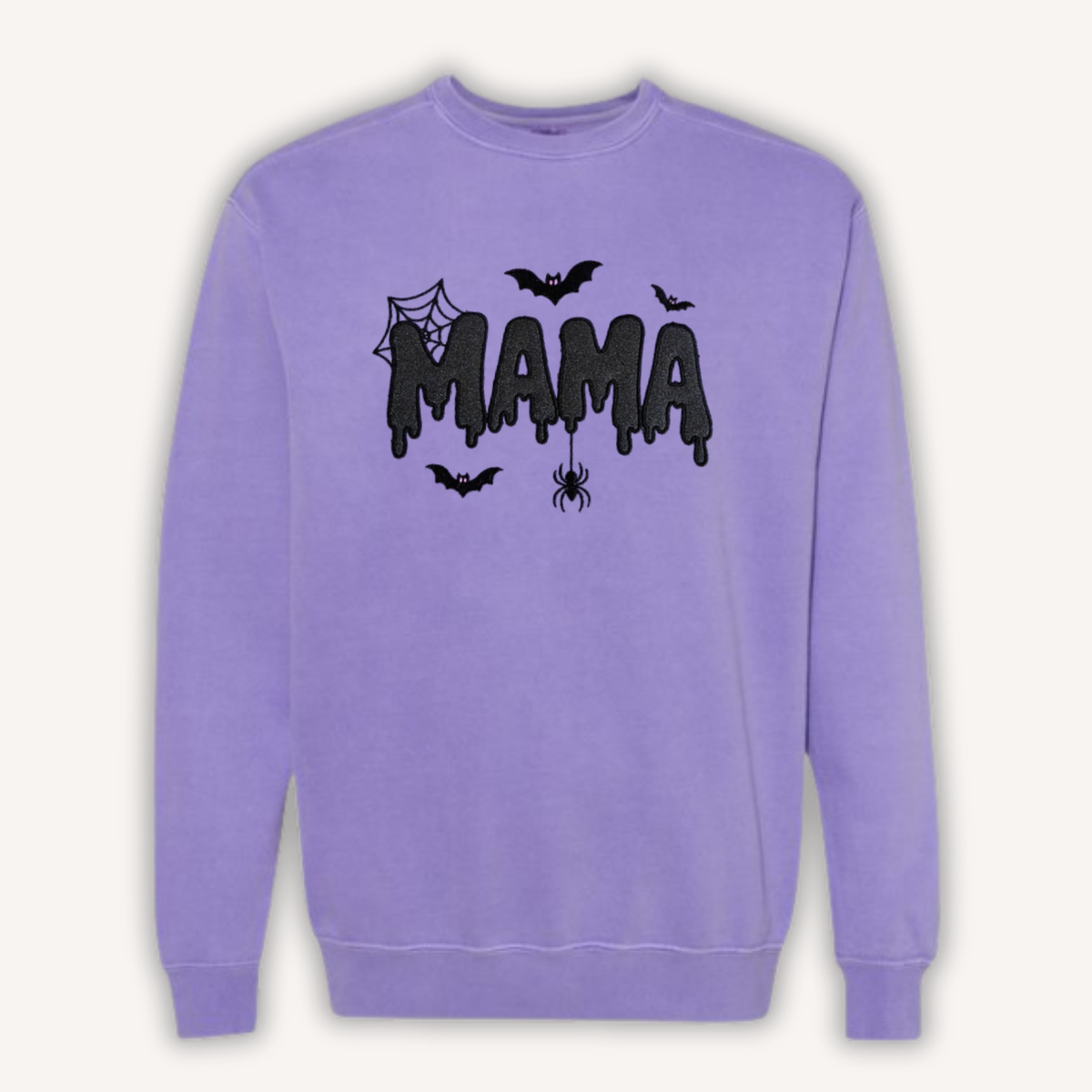 Mama Spooky Glitter Applique Sweatshirt