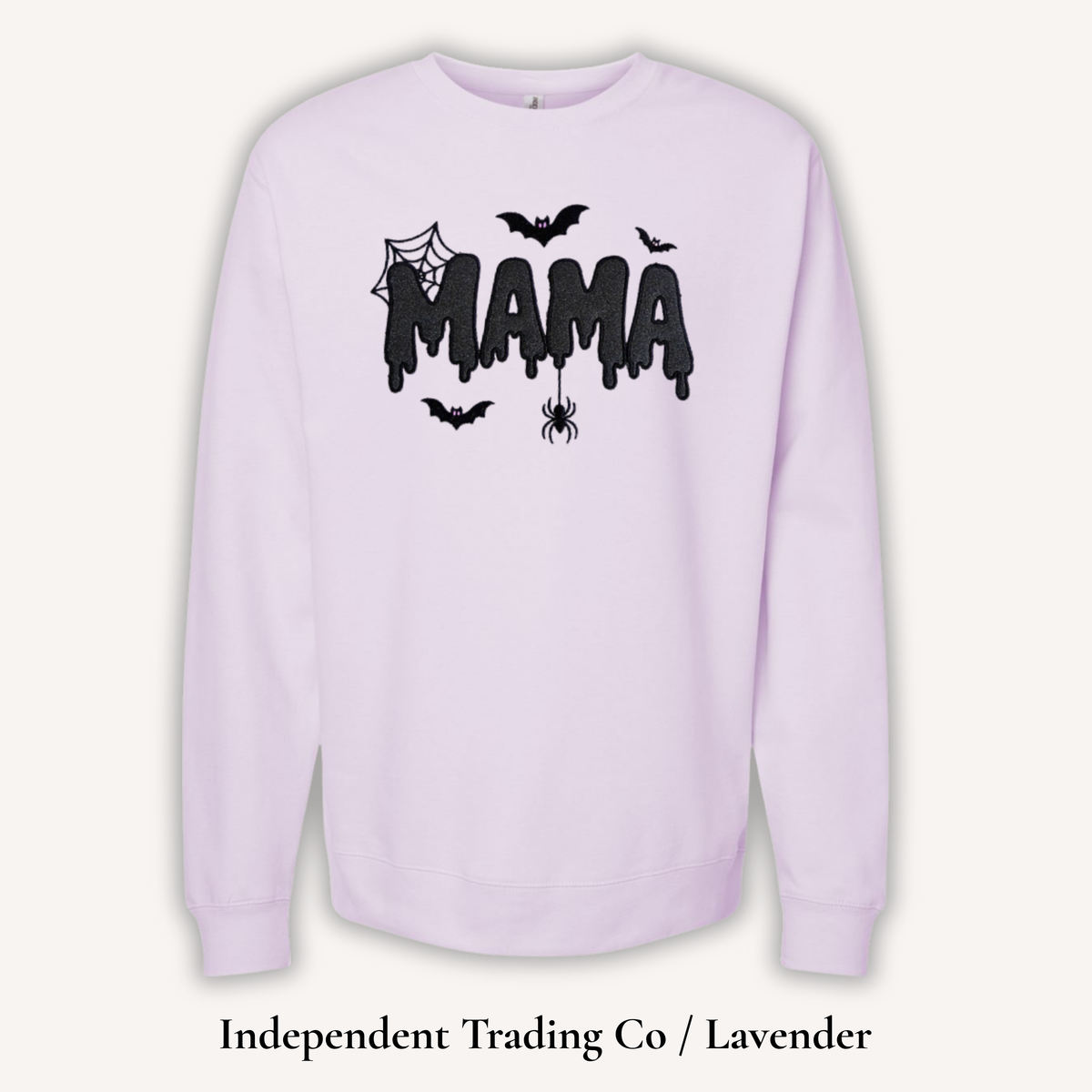 Mama Spooky Glitter Applique Sweatshirt
