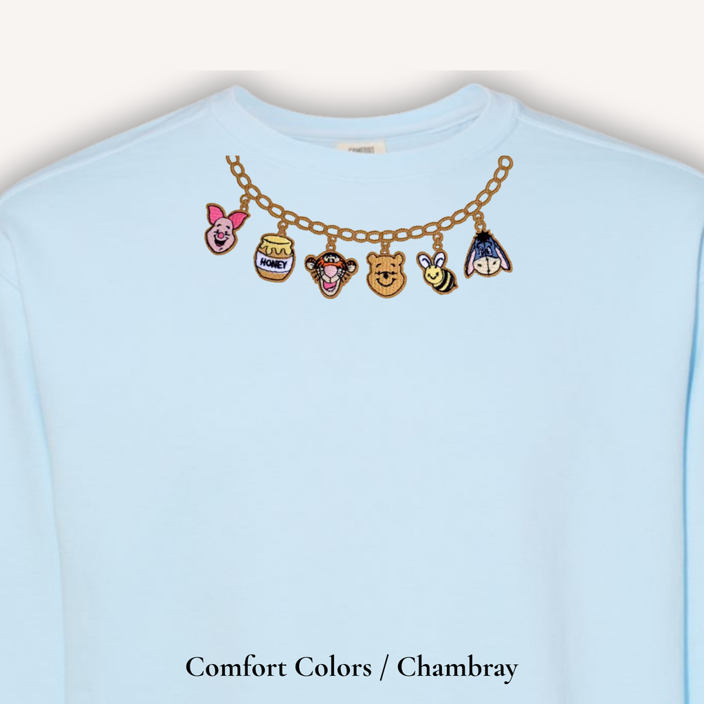 Pooh Necklace Sweatshirt