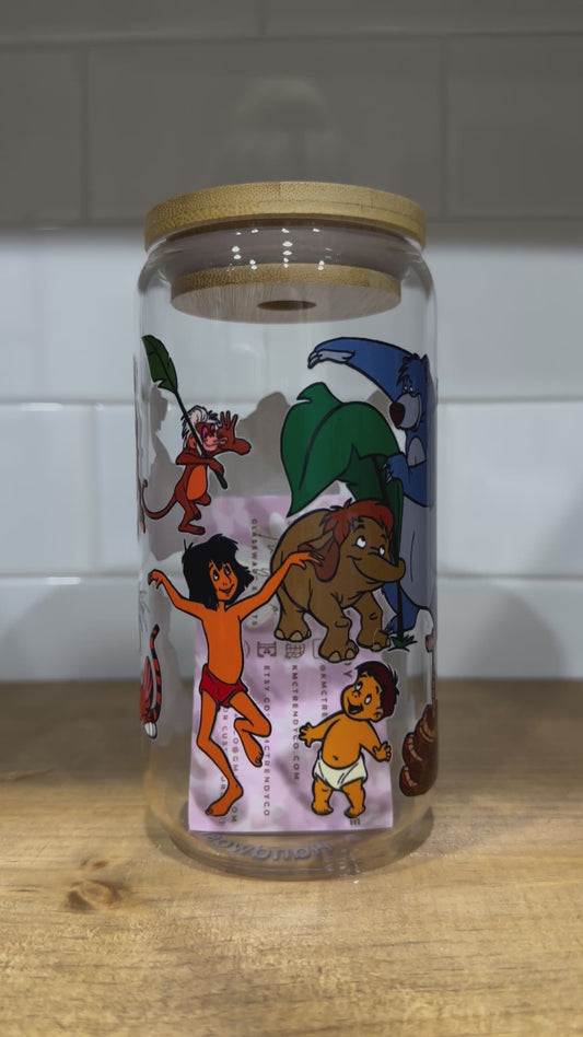 Jungle Friends Glass