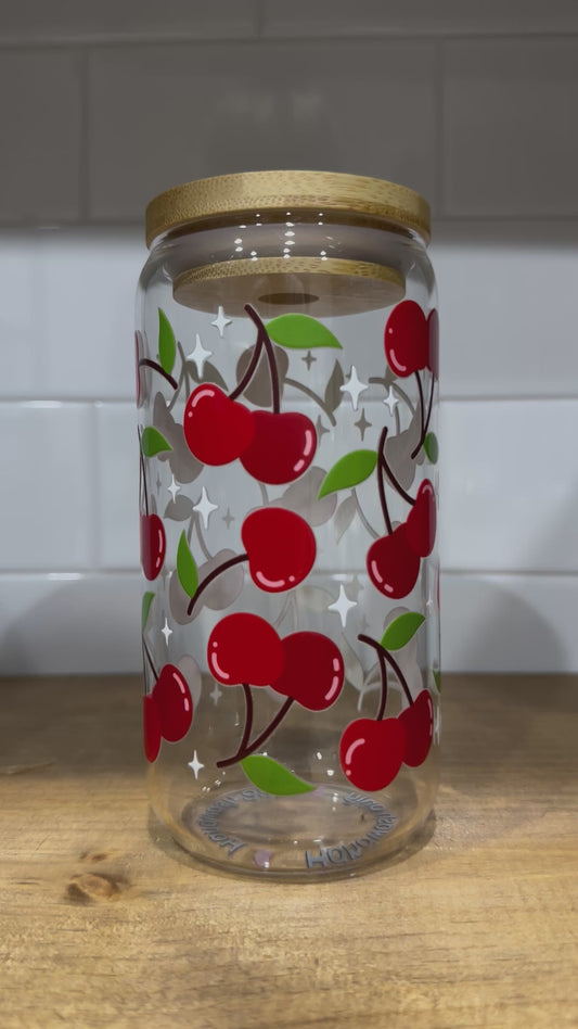 Cherries Glass